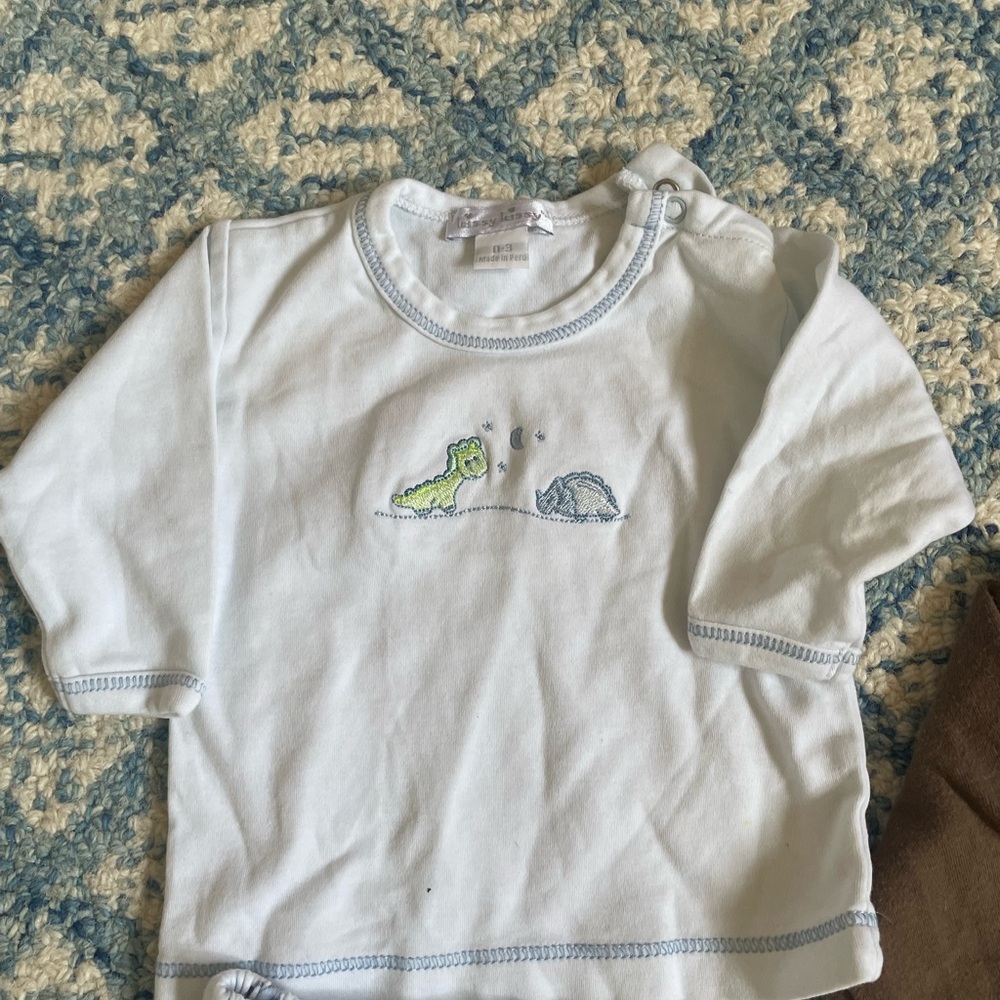 Kissy Kissy White Long Sleeve Dinosaur Matching Set
